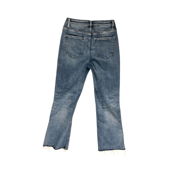 Vervet Feasibly High Rise Crop Flare Jeans Women's Size 28 Med Wash Style T6206 - Picture 12 of 13